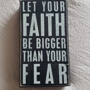 Faith over Fear Sign